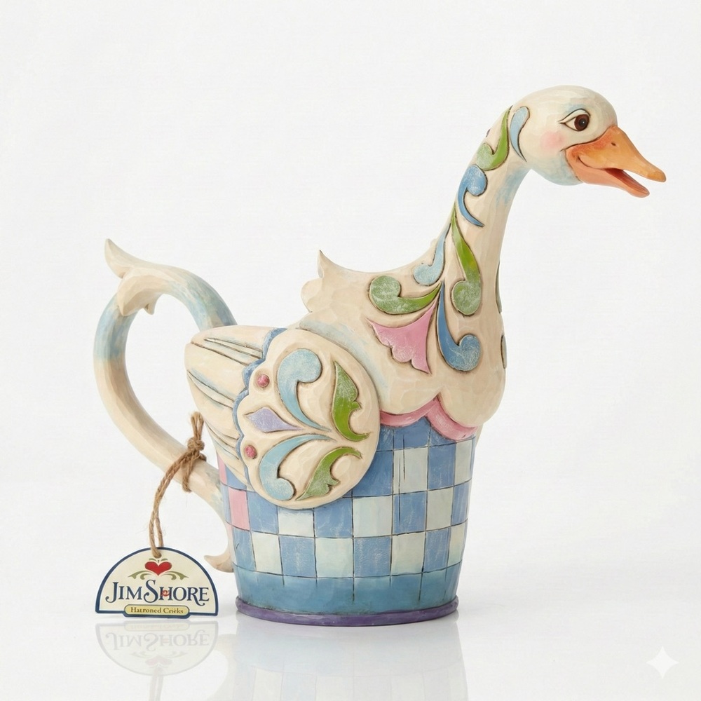 Jim Shore Heartwood Creek Mother Goose Figural Planter NWT 2008